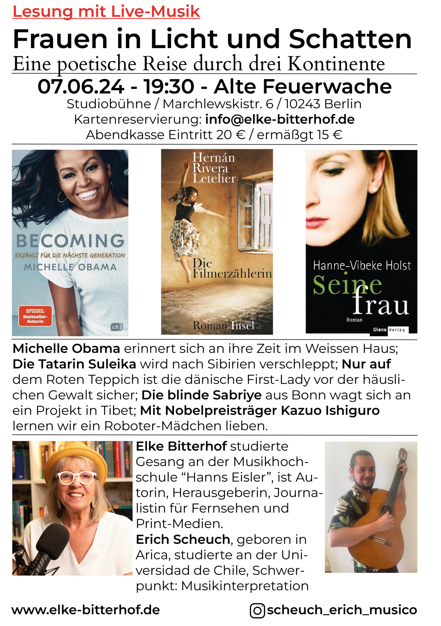 LESUNG MIT LIVE MUSIK | 19:30