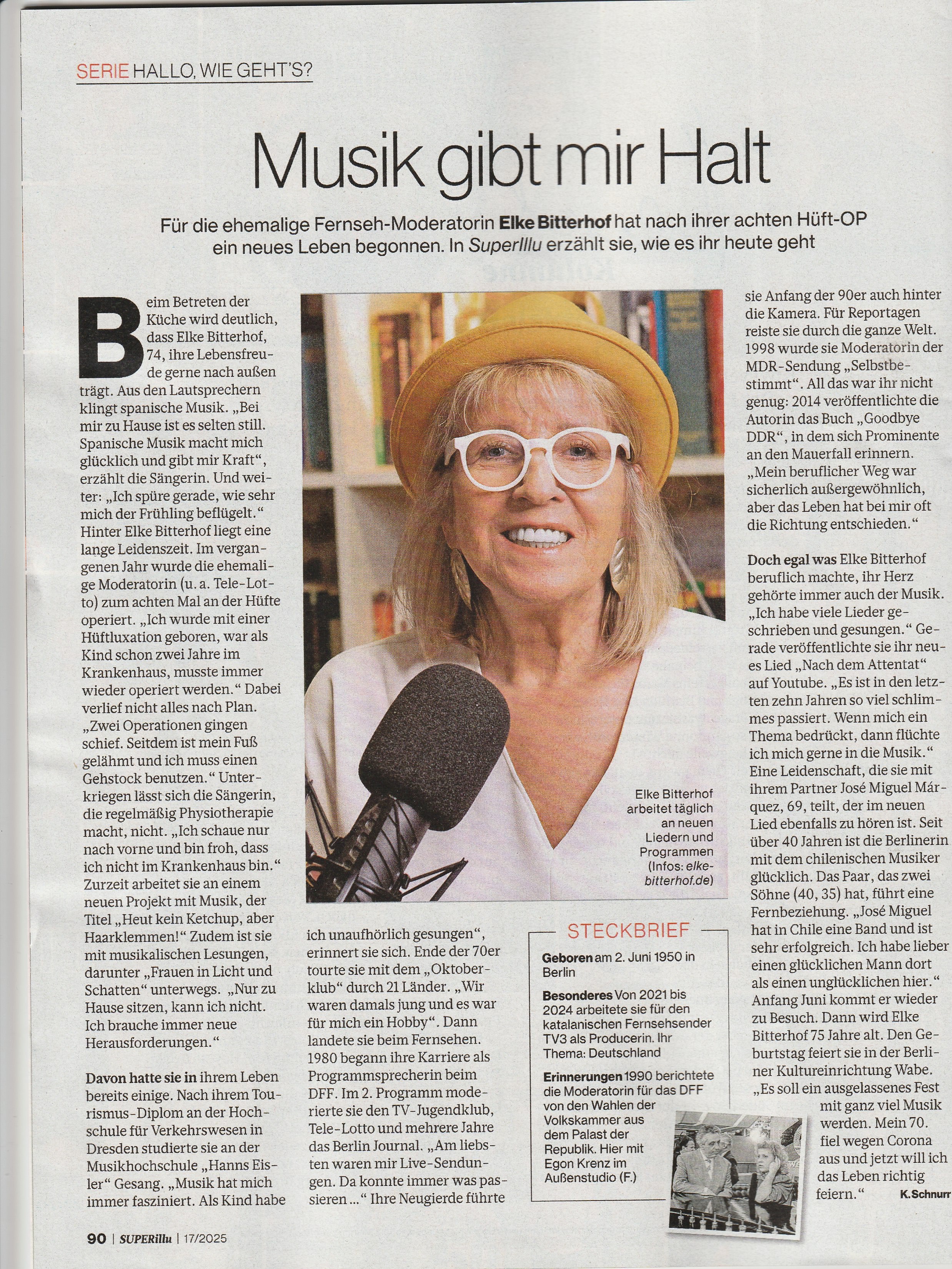 Beitrag in der SuperIllu Ausgabe 17/2025